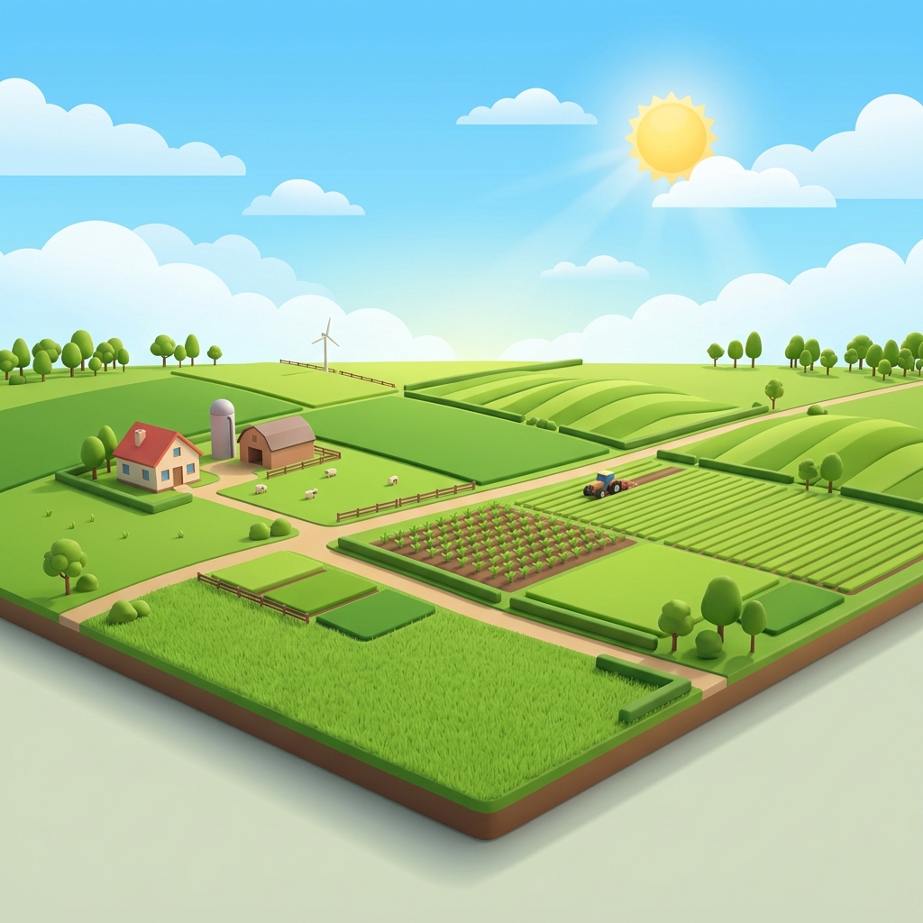 Morfologia regolare del terreno per fotovoltaico